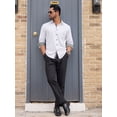 thumbnail image 5 of sogami Long Sleeve Collar Dress Shirt Cotton Spandex Shirts for Men, 5 of 10
