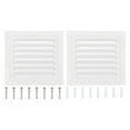 thumbnail image 1 of Cubiertas de Ventilación de Suelo Rectangulares de Aleación Uxcell para Ventilaciones con Persiana de Puertas de Garaje 7x7, 1 of 6