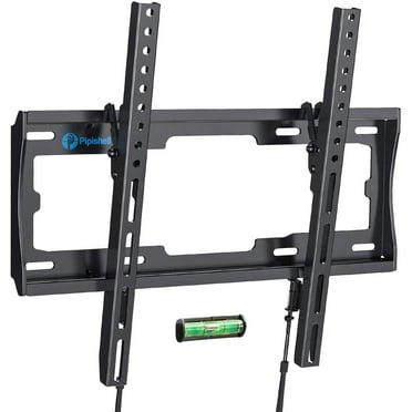 Tilt TV Wall Mount Bracket Low Profile for Most 23-55 Inch LED LCD OLED Plasma Flat Curved Screen TVs, 8 Degrees Tilting for Anti-Glaring, Max VESA 400x400mm and Holds up to 99lbs