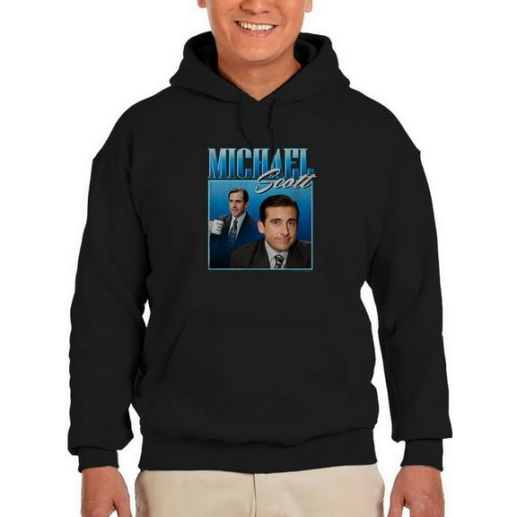 Michael Scott Hoodie Men The Office, Male 4X-Large