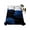 Blue, variant on Twin Flat Sheet 66"x96", Blue Rose Soft Lightweight Bedding Flat Sheets Only, Vintage Abstract Garden Flower Floral Black Brushed Microfiber Top Bed Sheet, Breathable StainResistant Bedsheets