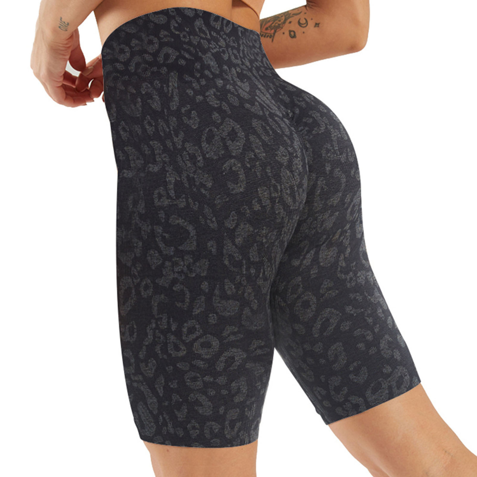 Seamless Workout Biker Yoga Shorts High Waist Gym Short Leggings