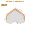 thumbnail image 2 of Uxcell Protecteurs d'Angle 24 Pcs Protecteurs d'Angle de Table Garde d'Angle de Meuble et Pare-Chocs de Bords (en Forme de Cœur, Brun), 2 of 6