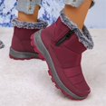 thumbnail image 6 of XIMIN Women Fur Lined Non Slip Ankle Boots Winter Snow Shoes Warm Ankle Booties with Fur Lined Comfortable Outdoor Walking Waterproof Slip on Boots, 6 of 9