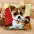 thumbnail image 2 of simhoa DIY Latch Hook Rug Making Crafts for Kids/Adults 17 inch X 17 inch Bell Dog, 2 of 8