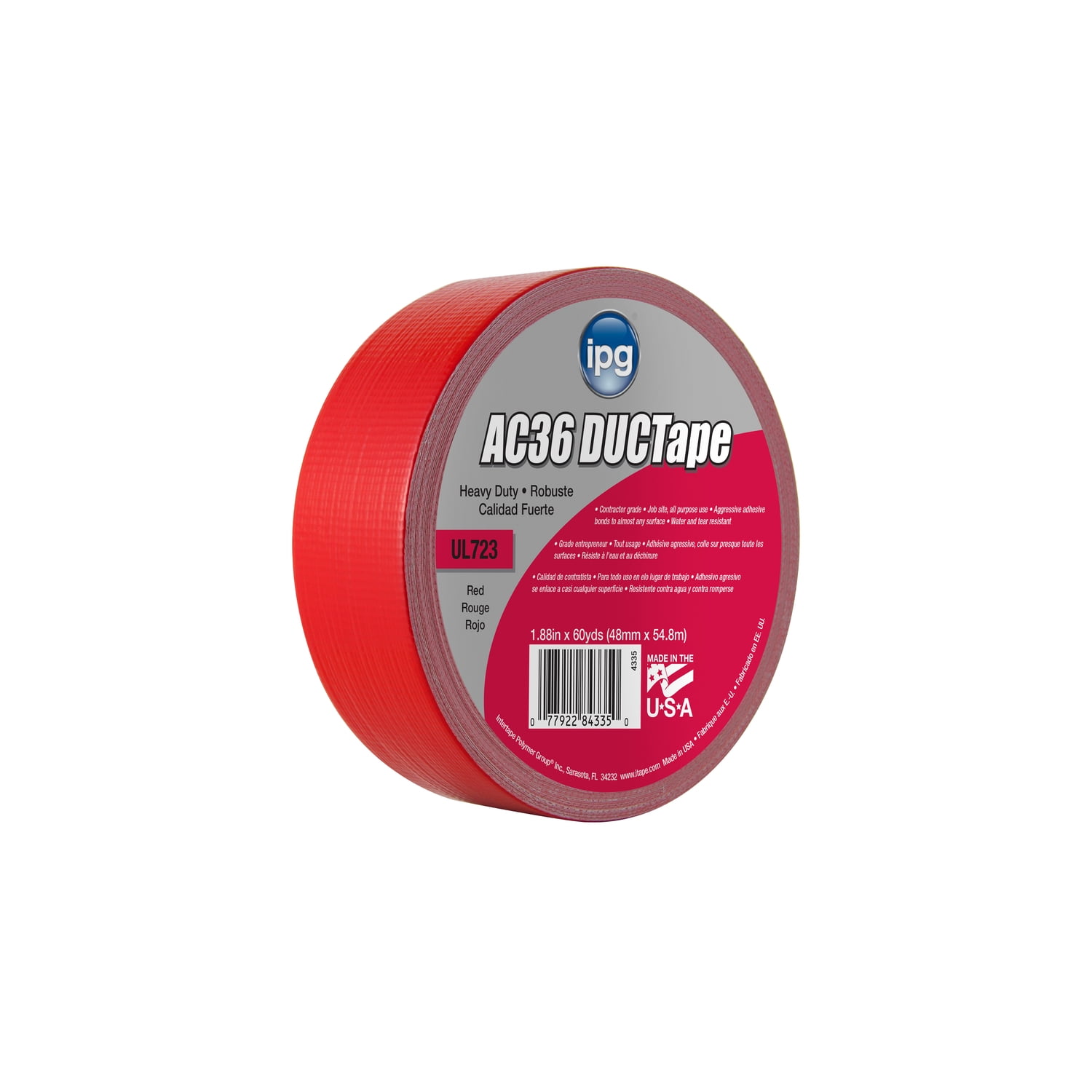 Intertape Polymer Group 1.88 in. W x 60 yd. L Red Duct Tape Walmart