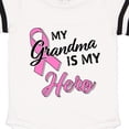 thumbnail image 3 of Inktastic My Grandma is My Hero- Breast Cancer Awareness Gift Baby Boy or Baby Girl Bodysuit, 3 of 4