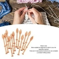 thumbnail image 3 of Bobina De Encaje, Herramienta De Costura De Bobina De Encaje De Madera Pulida Fina Ecológica De 12 Piezas Para Calcetines Para Guantes Para Sombreros Para Principiantes, 3 of 7