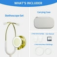 thumbnail image 7 of Scian Professional double-sided stethoscope with ear tips for use by clinical students, doctors, and nurses White, 7 of 7