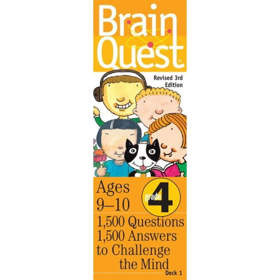 Pre-Owned Brain Quest: Grade 4; 1,500 Questions, 1,500 Answers to Challenge the Mind, 9780761137658, 0761137653, Paperback, 3rd edition