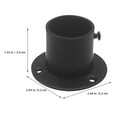 thumbnail image 2 of Moluckfu 2Ud Soportes Para Barra De Toalla Y En Acero Inoxidable Color Negro, 2 of 8