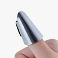 thumbnail image 4 of Just Released, Finger Guard Hand Protector - Safety Shield for Vegetable Peeling,Kitchen Finger Guard,Hand Protection,Kitchen Utensils & Gadgets, Popular Picks | Stainless Steel, Silvery, 4 of 9