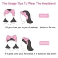 thumbnail image 3 of Muñequeras y diademas de 4 piezas para lavarse la cara Maquillaje para mujeres y niñas para evitar derrames de líquidos, 3 of 6