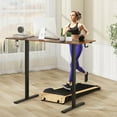 thumbnail image 4 of Costway 63 x 24 Inch Sit Stand Desk Height Adjustable Electric Standing Desk Brown, 4 of 10