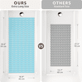 thumbnail image 3 of OTHWAY Non Slip Shower Mat for Tub & Inside Shower,36.6" x 16.9" Soft TPE Bath Mat with Suction Cups,Easy to Cut Shower Floor Mat,Machine Washable Bathtub Mats(Light Blue), 3 of 10