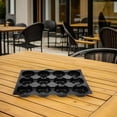 thumbnail image 1 of CTIRCHIU 10pcs Fruit Display Tray Plastic Black Rack Prevent Rolling For Grocery Store Use, 1 of 6