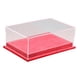 thumbnail image 3 of Vitrina de acrílico transparente para maquetas de coches, caja de almacenamiento, escala 1:64, versátil para encimera. Rojo, 3 of 9
