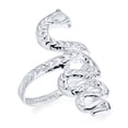 thumbnail image 4 of Bling Jewelry Womens Egyptian Silver Ring: Reptile Stack Wrap Bypass Coil Band Sterling, 4 of 4
