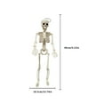 thumbnail image 2 of Mubineo Halloween Hanging Ornaments, Flexible Plastic Human Skeleton Haunted House Decorations Festival Supplies, 2 of 8