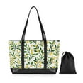 thumbnail image 7 of FORMRS Canvas Laptop Tote Bag for Women with 15.6" Computer Compartments Shoulder Handbag, Olive Leaf, 7 of 7