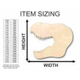 thumbnail image 2 of Unfinished Wood T-Rex Head Shape - Jurassic Park - Dinosaur - Craft - up to 46" DIY 42" / 1", 2 of 3