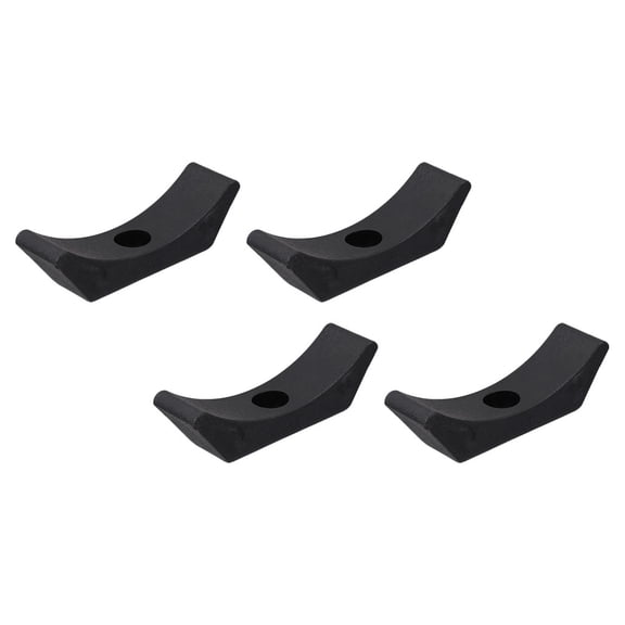 PTOOTP 4Pcs Dumbbell Saddles for Rack Black PP Simple Design for Fitness Enthusiasts