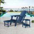thumbnail image 6 of Folding Adirondack Chair with Adjustable Back&Ottoman, HDPE Poolside Chairs w/Cup Holders & Footrest, Blue, 6 of 6
