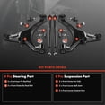 thumbnail image 3 of A-Premium 10Pcs Front Suspension Kit Lower Control Arm and Ball Joint Assembly Sway Bar Link Tie Rod End Compatible with Honda Civic 2001 2002 2003 2004 2005, 3 of 9