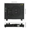 thumbnail image 3 of Gramophone,3.5mm Usb Dc 3-speed Line-in Dc 5v Support With Bt Function Rca R/l 3.5mm Turntable Disc Function 33/45/78rpm 3-speed Usb Dc 5v Player With Line-in Antique Turntable Support 7/10/12 Inch, 3 of 6