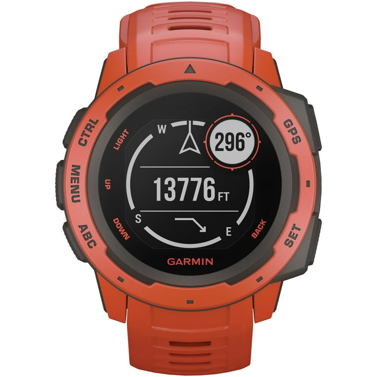 Garmin Instinct GPSウォッチ Flame Red　ガーミン Garmin Instinct™ - Rugged GPS Watch, Flame Red - Walmart.com