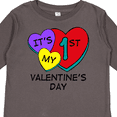 thumbnail image 4 of Inktastic 1st Valentine's Day Hearts Boys or Girls Long Sleeve Toddler T-Shirt, 4 of 5