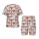 thumbnail image 1 of Balery Colorful Donuts Conjunto de Pijama Infantil de Manga Corta con Estampado – Ropa de Dormir de Algodón Suave-X-Large, 1 of 6
