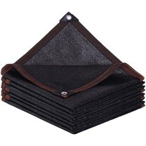 PandaTop 70% Shade Cloth, 6.5 x 3 FT Resistant Sun Shade Net,Shade Cloth with Grommets, Outdoor Sun Shades for Greenhouse, Plant, Pergola, and Backyard Patio Sunshade,Black