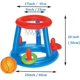 thumbnail image 3 of Juego de juegos de juguetes flotadores para piscina, aros de baloncesto flotantes 2 en 1 y juego de lanzamiento de anillos para piscina, divertidos juegos acuáticos de verano, juguetes para, 3 of 5