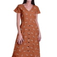 thumbnail image 5 of Moomaya Long Maxi Dress For Womens Short Sleeve Formal/Casual Dress With Pockets S-XXL, 5 of 7