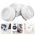 thumbnail image 1 of Luxshiny 4 Pieces White Shock Absorbing Pads For Washing Machine Feet Mat Anti Vibration For Laundry Room Use, 1 of 7