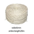 thumbnail image 7 of FashionCha Cat Scratcher Post Sisal Rope Pet Cord Furniture Protector Braided Hemp Rope for White, 7 of 7