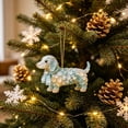 thumbnail image 5 of TanSiDing Sea Glass Acrylic Hanging Ornaments, Beach Themed Seaglass Tree Baubles with Dog Cow Turtle Designs, Coastal Christmas Window Suncatcher Decor for Home, 5 of 7