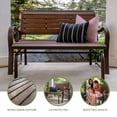 thumbnail image 3 of Lifetime Outdoor Glider Bench, Faux Wood, Brown 60290, 3 of 11