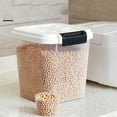 HANAMYA 30 LB Rice Storage Container with Measuring Cup, BPA free, For