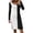 White, variant on Sngxgn Dresses for Women Front Tie Cap Sleeves V Neck Midi Bodycon Dress(Blue,M)