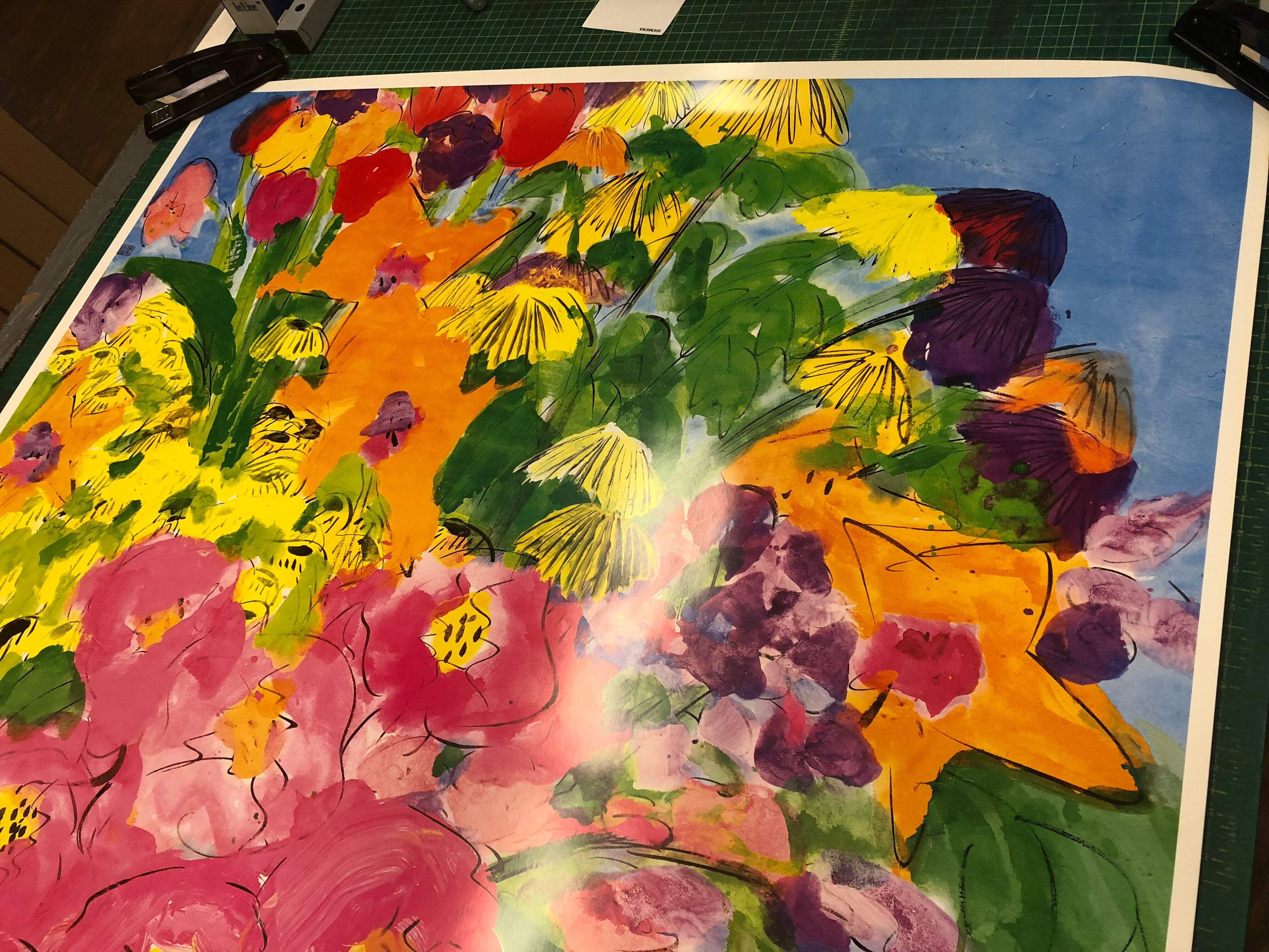 Walasse Ting 『le voleur de fleurs』 Wallasse Ting - the