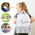 thumbnail image 4 of Triani 3-Piece Backpack Set Water Resistant Bookbag with Lunch Box and Pencil Bag (Marble), 4 of 7