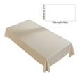 thumbnail image 3 of AuroraX Party Rectangular Tablecloth Outdoor Table Cloth Beige Solid 39x59in Wrinkle Resistant Table Cover, 3 of 6