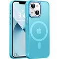 thumbnail image 1 of TEMOGU-Designed for iPhone 13 Case & iPhone 14 Case with Magnetic [13 FT Military Drop Protection] [Compatible with Magsafe] Slim Translucent Shockproof with Anti-Fingerprint Phone Case, Lake Blue, 1 of 4