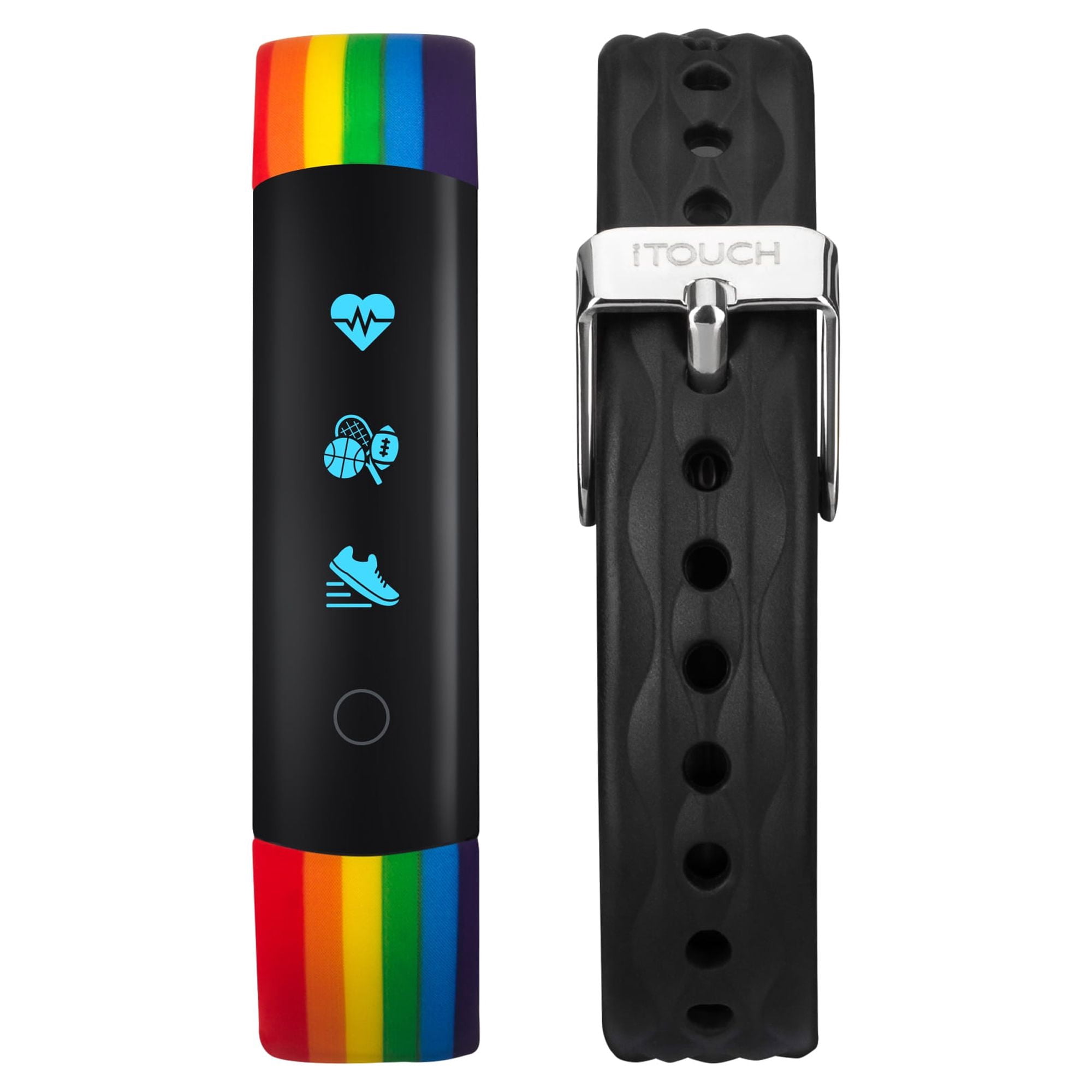 iTouch Slim Fitness Tracker with Rainbow Print Jamaica Ubuy