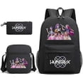 thumbnail image 1 of Kpop demon hunters printed student backpack, backpack, single shoulder pencil case, three piece set, 1 of 1