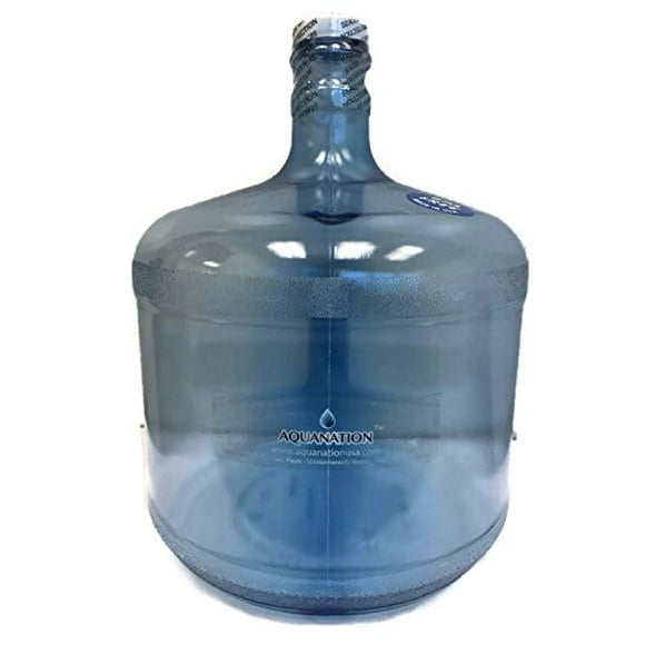 AquaNation Reusable BPA-Free Food grade Safe Tritan Plastic Water Bottle Jug gallon container canteen - (Made in USA) (3 gallon Stubby)