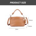 thumbnail image 2 of Bolso pequeño de lujo de cuero genuino bandolera con asa superior bolsos de hombro para mujer, 2 of 5
