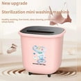 thumbnail image 6 of Portable Washing Machine For Clothes Laundry Bucket Washer For Camping RV Travel Compact(Red), 6 of 7